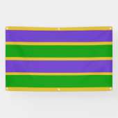Mardi Gras Stripes Spandoek (Horizontaal)