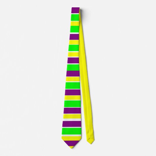 Mardi Gras Stripes Stropdas (Voorkant)