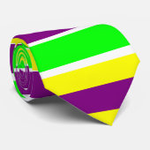 Mardi Gras Stripes Stropdas (Opgerold)