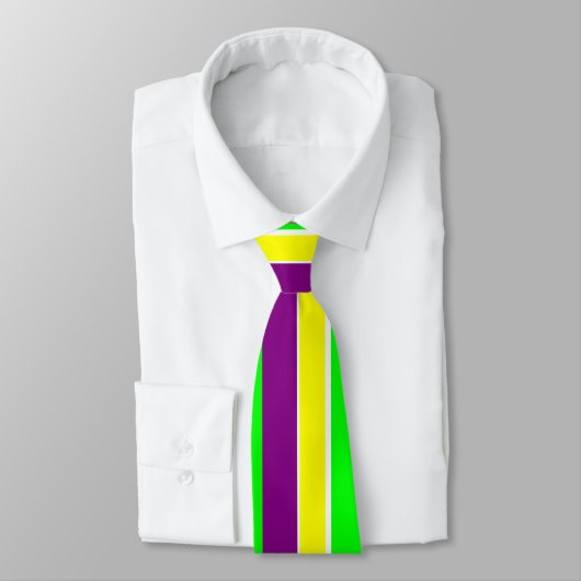 Mardi Gras Stripes Stropdas (Gebonden)