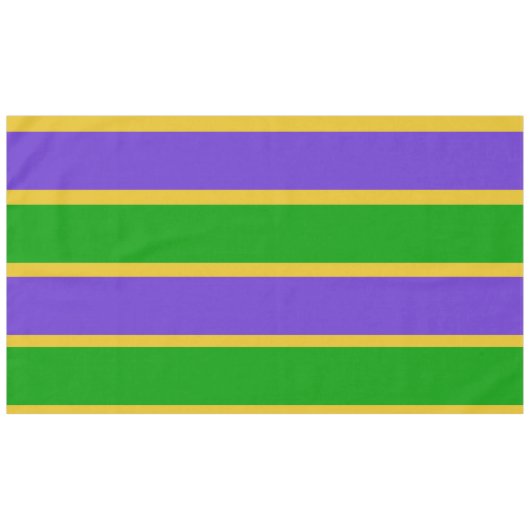 Mardi Gras Stripes Tafelkleed (Voorkant (Horizontaal))