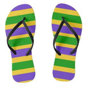 Mardi Gras Stripes Teenslippers