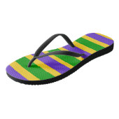 Mardi Gras Stripes Teenslippers (Schuin)