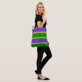 Mardi Gras Stripes Tote Bag (Op model)