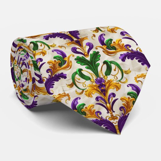 Mardi Gras Stropdas (Opgerold)