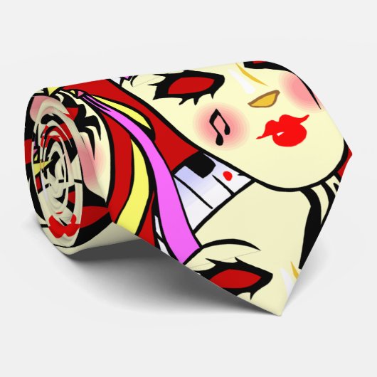 Mardi Gras Stropdas (Opgerold)