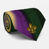 Mardi Gras Stropdas Krewe van Cyllenius Call Out G (Opgerold)