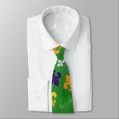 Mardi Gras Stropdas, Mardi Gras Green Fleur de Lis Stropdas (Gebonden)