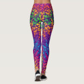 Mardi Gras Style Colorful Leggings (Achterkant)
