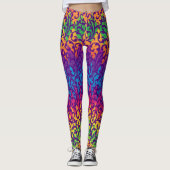 Mardi Gras Style Colorful Leggings (Voorkant)