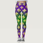 Mardi Gras Style Colorful Leggings (Voorkant)