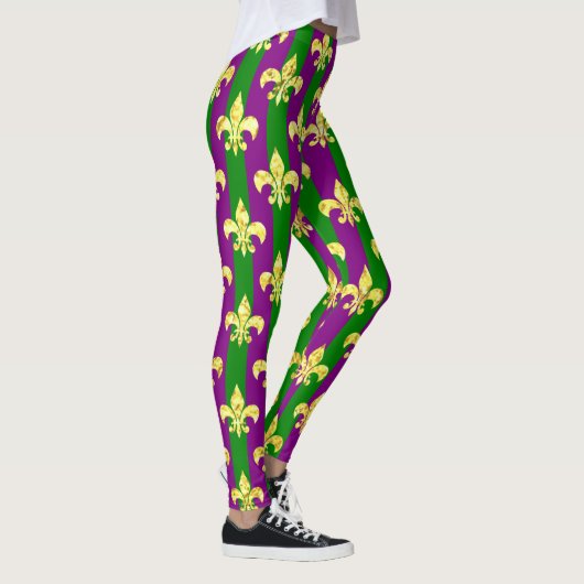Mardi Gras Style Colorful Leggings (Rechts)