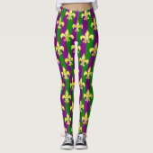 Mardi Gras Style Colorful Leggings (Voorkant)