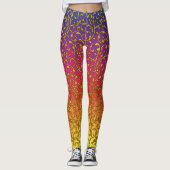 Mardi Gras Style Colorful Leggings (Voorkant)