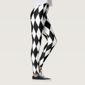 Mardi Gras Style Harlequin Pattern Leggings (Rechts)