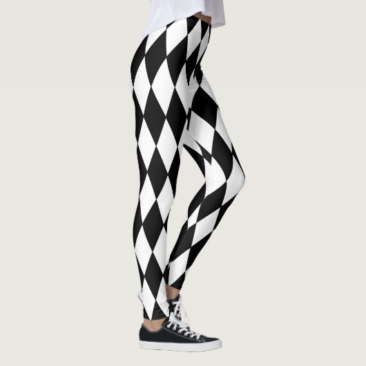 Mardi Gras Style Harlequin Pattern Leggings (Rechts)