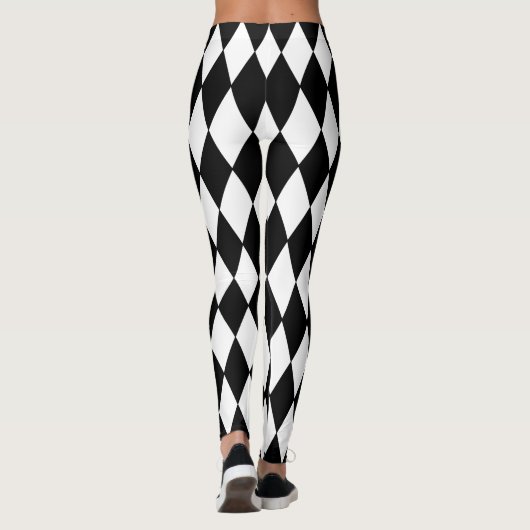 Mardi Gras Style Harlequin Pattern Leggings (Achterkant)