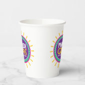 Mardi Gras Sun, Galveston, Texas Papieren Bekers (Links)