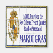 MArdi Gras Survivor Tile Mural Magneet (Voorkant)