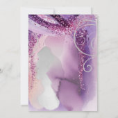 Mardi Gras Sweet 16 Masquerade Birthday Invitation (Achterkant)