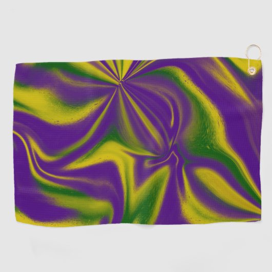 Mardi Gras Swirls Golfhanddoek (Horizontaal)