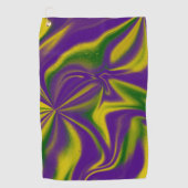 Mardi Gras Swirls Golfhanddoek (Voorkant)