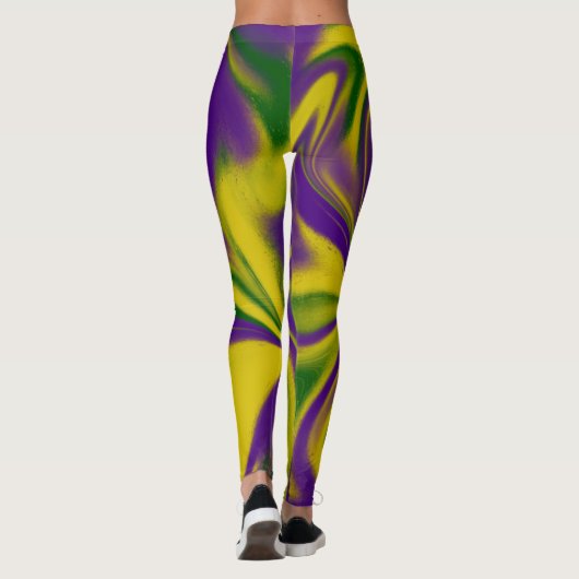 Mardi Gras Swirls Leggings (Achterkant)