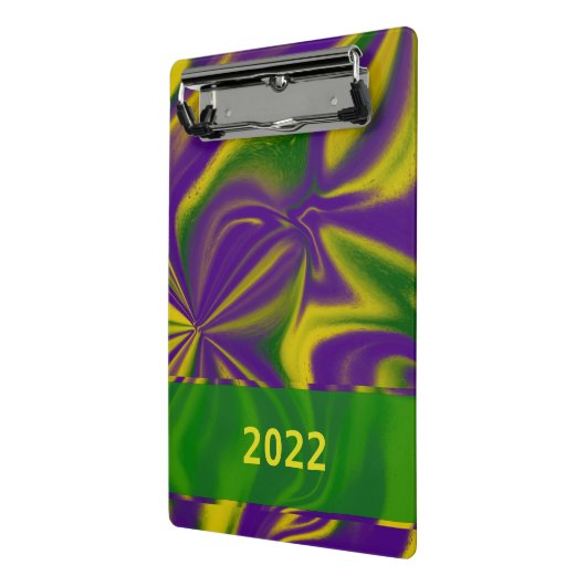 Mardi Gras Swirls Mini Klembord (Angled2)