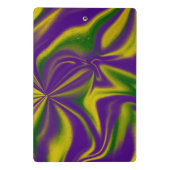 Mardi Gras Swirls Mini Klembord (Achterkant)