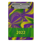 Mardi Gras Swirls Mini Klembord (Voorkant)