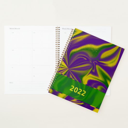 Mardi Gras Swirls Planner (Display)