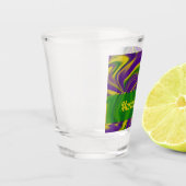 Mardi Gras Swirls Shot Glas (Links)