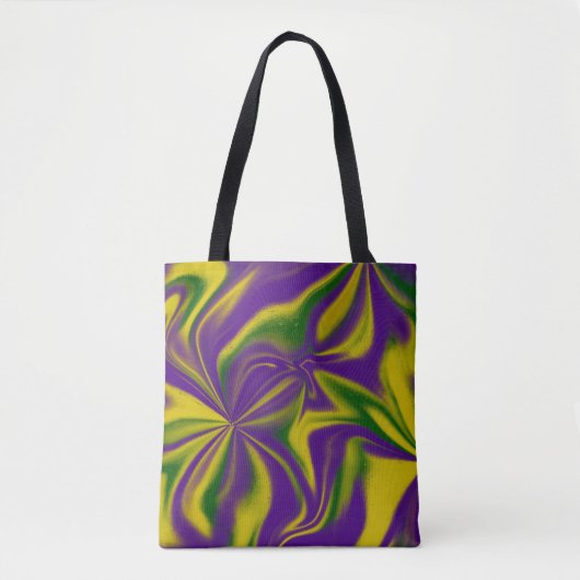 Mardi Gras Swirls Tote Bag (Voorkant)