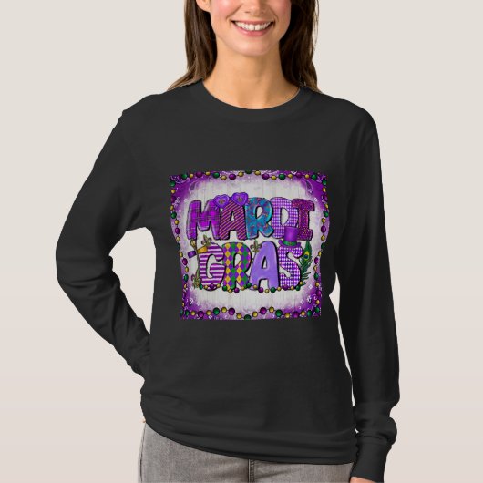 Mardi Gras T-shirt met lange mouwen (Voorkant)