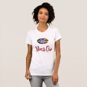 Mardi Gras t-shirt voor dames met ophanging (Voorkant volledig)