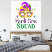 Mardi Gras-team Canvas Afdruk (Insitu (Slaapkamer))