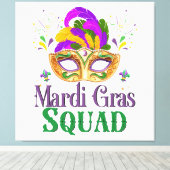 Mardi Gras-team Canvas Afdruk (Insitu (Houten vloer))