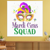 Mardi Gras-team Canvas Afdruk (Insitu (Woonkamer))
