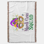 Mardi Gras-team Deken (Voorkant Verticaal)