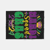 Mardi Gras-team groepsmatching viering Fleece Deken (Voorkant (Horizontaal))