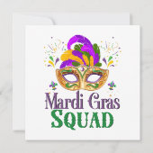 Mardi Gras-team Kaart (Achterkant)
