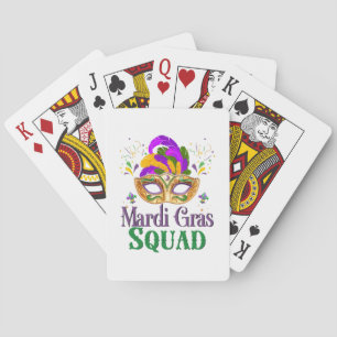 Mardi Gras-team Pokerkaarten