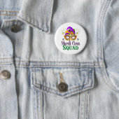 Mardi Gras-team Ronde Button 5,7 Cm (In situ)