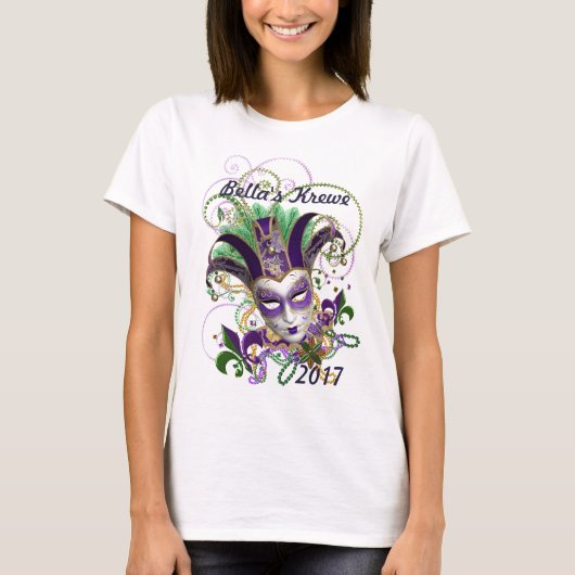 Mardi Gras Tee Shirt Design (Voorkant)