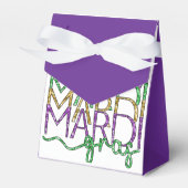 Mardi Gras Tent Style Favor Boxes Bedankdoosjes (Voorkant Zijde)