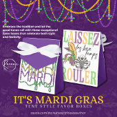Mardi Gras Tent Style Favor Boxes Bedankdoosjes
