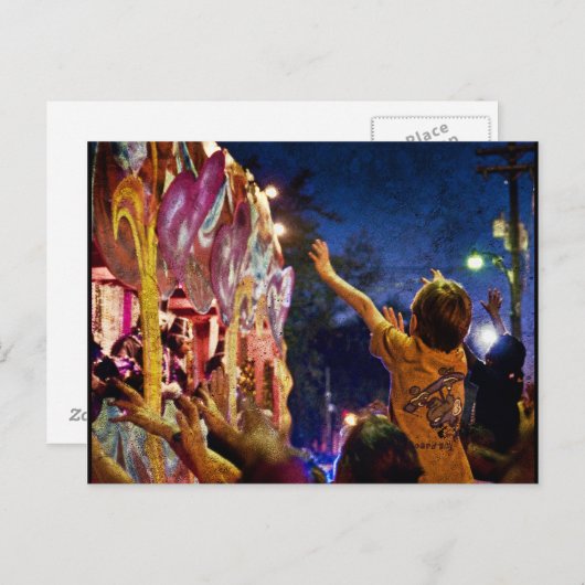 Mardi Gras Textures Briefkaart (Voorkant / Achterkant)