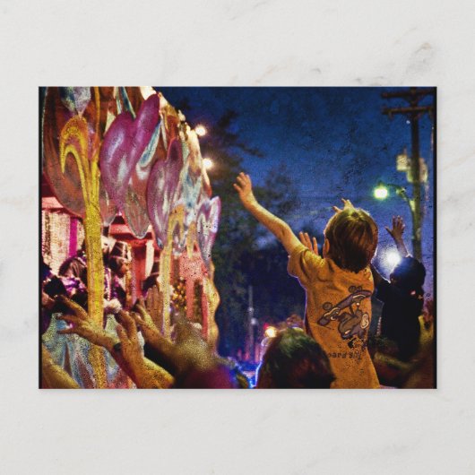 Mardi Gras Textures Briefkaart (Voorkant)