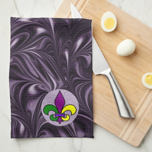 Mardi Gras Theedoek (Quarter Fold)