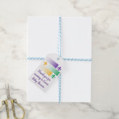 Mardi Gras thema cadeau label Cadeaulabel (Met Touw)